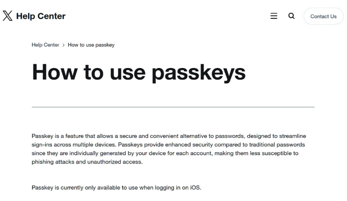 德清苹果维修店铺分享iOS用户如何通过通行密钥(Passkey)登录 