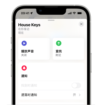 德清苹果14售后维修分享iPhone14机型如何设置遗落时通知 